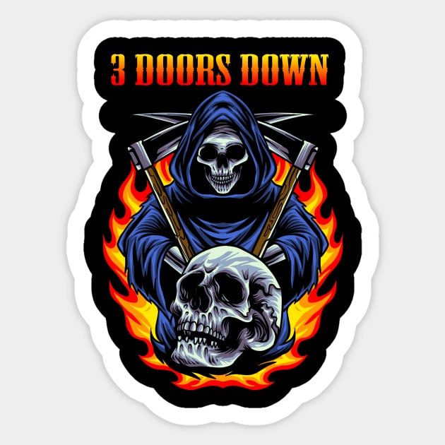 3 DOORS DOWN BAND Sticker by rackoto